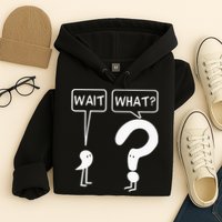 Wait, What Apostrophe Question Mark Funny English Teacher Hoodie