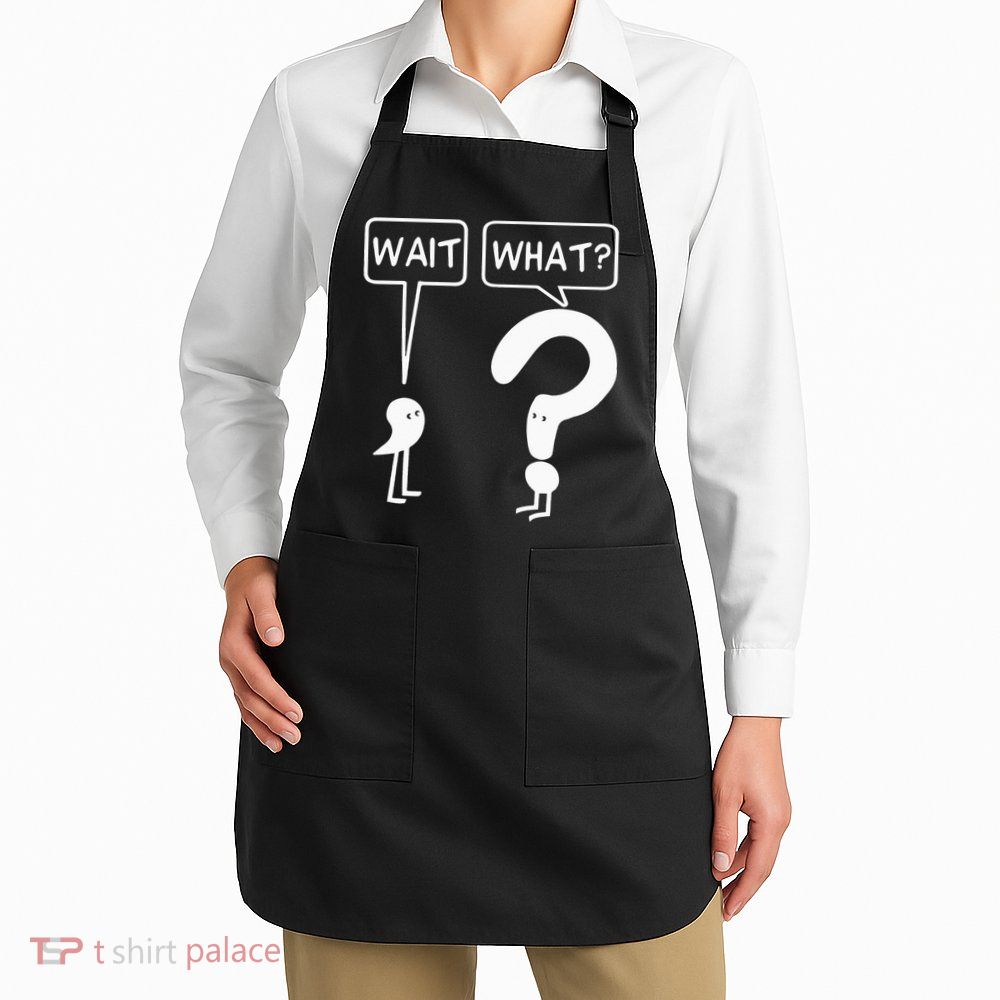 Wait, What Apostrophe Question Mark Funny English Teacher Apron