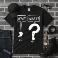 Wait, What Apostrophe Question Mark Funny English Teacher Tall T-Shirt
