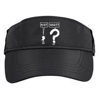 Wait, What Apostrophe Question Mark Funny English Teacher Adult Drive Performance Visor