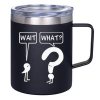 Wait, What Apostrophe Question Mark Funny English Teacher 12oz Stainless Steel Coffee Mug
