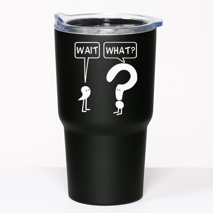 Wait, What Apostrophe Question Mark Funny English Teacher Tumbler