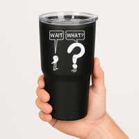 Wait, What Apostrophe Question Mark Funny English Teacher Tumbler