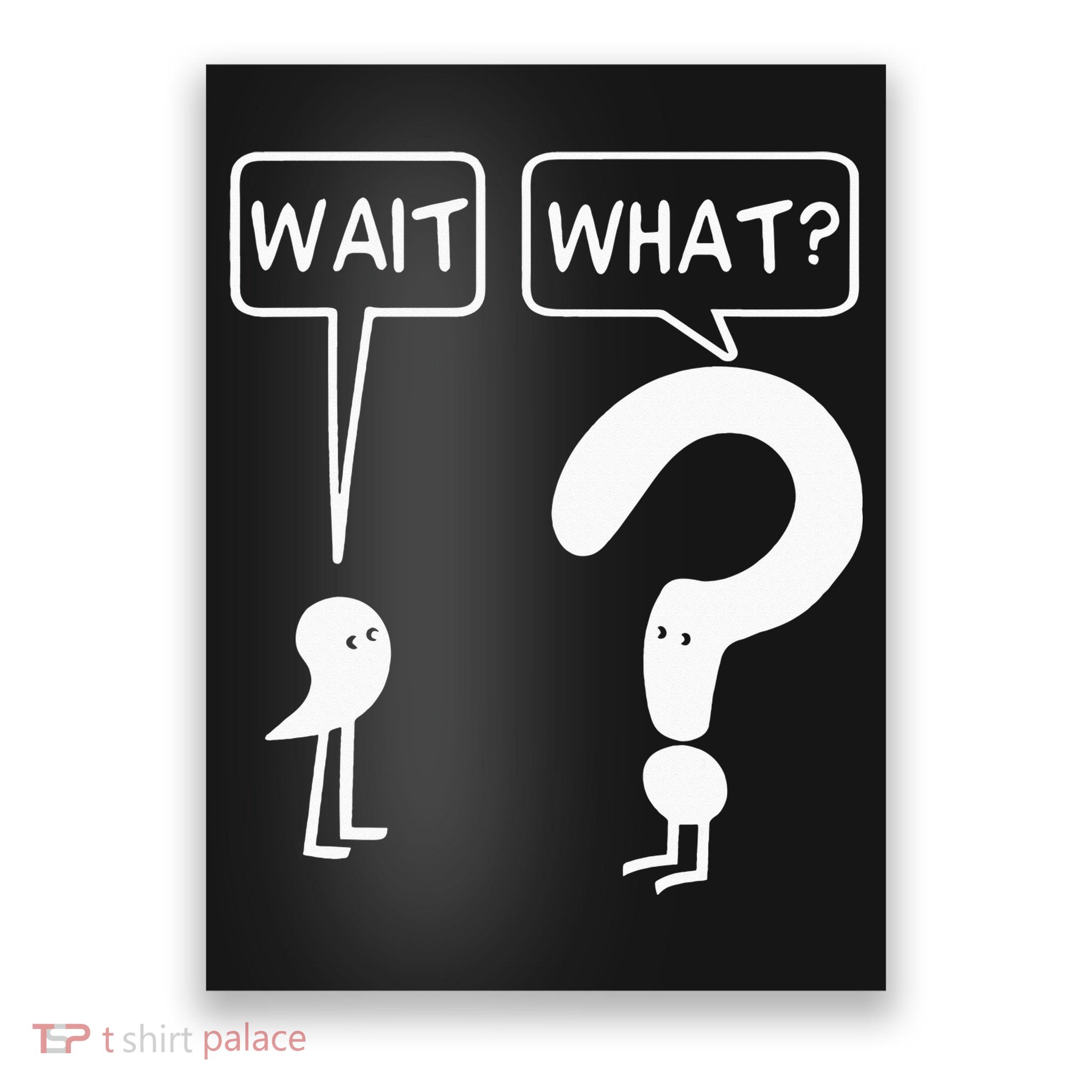Wait, What Apostrophe Question Mark Funny English Teacher Poster