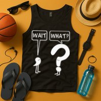 Wait, What Apostrophe Question Mark Funny English Teacher Tank Top