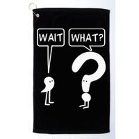 Wait, What Apostrophe Question Mark Funny English Teacher Golf Towel