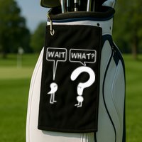Wait, What Apostrophe Question Mark Funny English Teacher Golf Towel