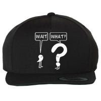 Wait, What Apostrophe Question Mark Funny English Teacher Wool Snapback Cap