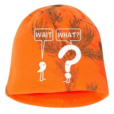 Wait, What Apostrophe Question Mark Funny English Teacher Kati - Camo Knit Beanie