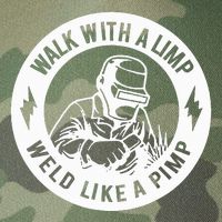 Walk With A Limp Weld Like A Pimp Legacy Tie Dye Trucker Hat