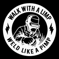 Walk With A Limp Weld Like A Pimp Flat Bill Trucker Hat
