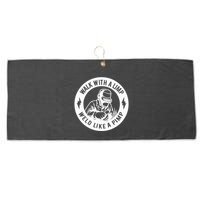 Walk With A Limp Weld Like A Pimp Large Microfiber Waffle Golf Towel