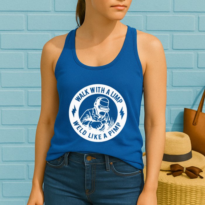 Walk With A Limp Weld Like A Pimp Womens Tank Top