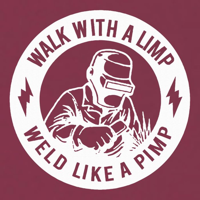 Walk With A Limp Weld Like A Pimp 16oz Travel Tumbler