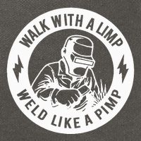 Walk With A Limp Weld Like A Pimp Cotton Canvas Backpack
