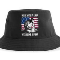 Walk With A Limp Weld Like A Pimp Welding Welder Sustainable Bucket Hat