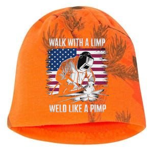 Walk With A Limp Weld Like A Pimp Welding Welder Kati - Camo Knit Beanie