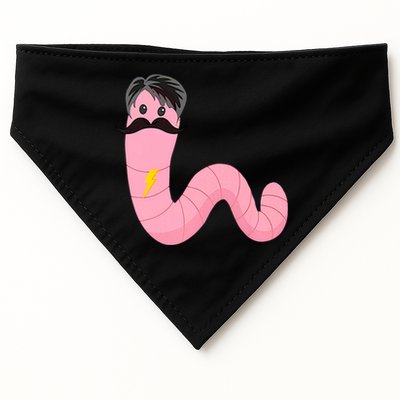 Worm With A Mustache James Tom Ariana Reality USA-Made Doggie Bandana