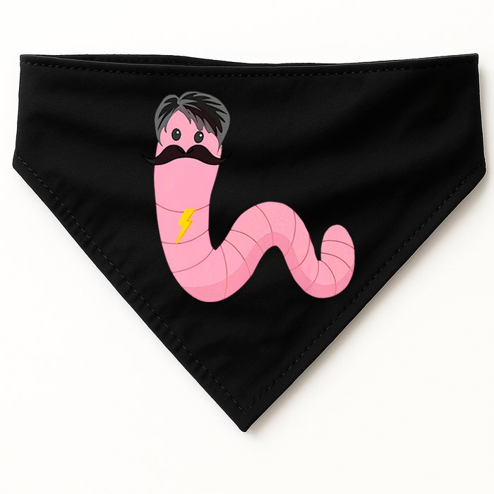 Worm With A Mustache James Tom Ariana Reality USA-Made Doggie Bandana