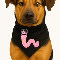 Worm With A Mustache James Tom Ariana Reality USA-Made Doggie Bandana