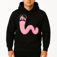 Worm With A Mustache James Tom Ariana Reality Hoodie