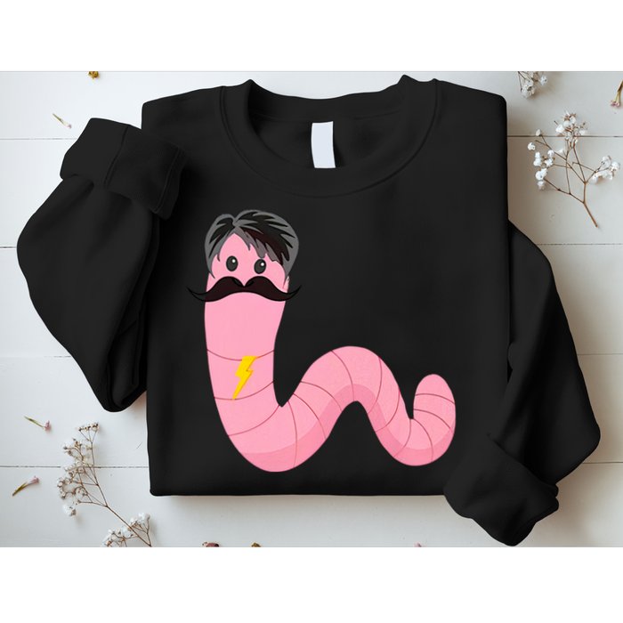 Worm With A Mustache James Tom Ariana Reality Sweatshirt