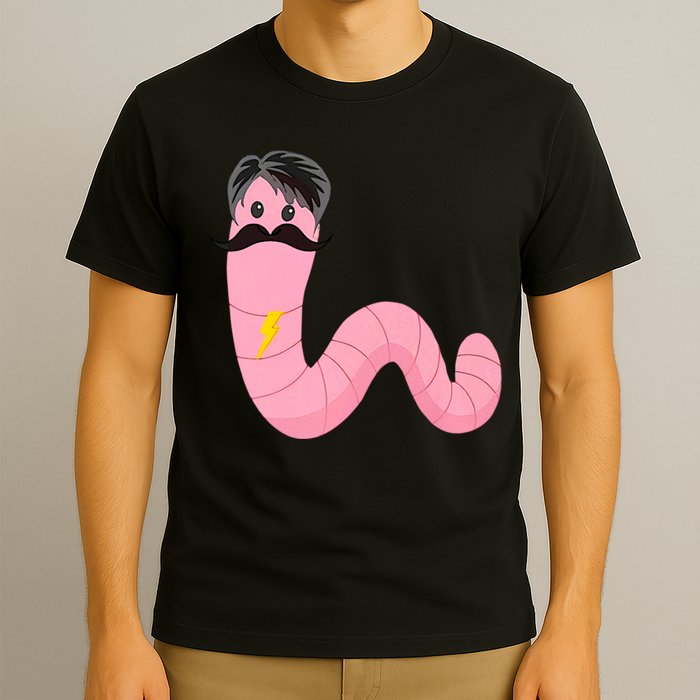 Worm With A Mustache James Tom Ariana Reality T-Shirt