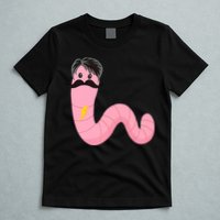 Worm With A Mustache James Tom Ariana Reality T-Shirt