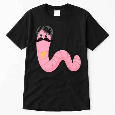 Worm With A Mustache James Tom Ariana Reality Tall T-Shirt