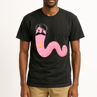 Worm With A Mustache James Tom Ariana Reality Tall T-Shirt