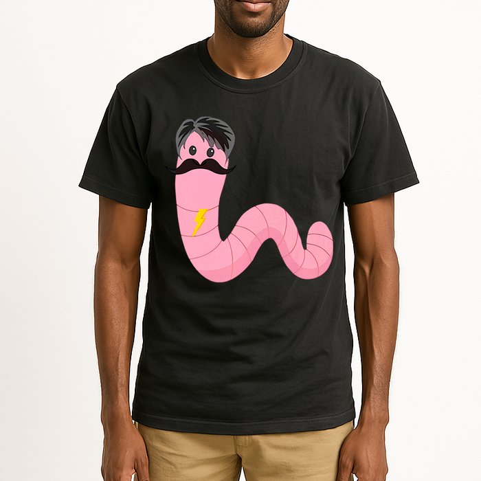 Worm With A Mustache James Tom Ariana Reality Tall T-Shirt