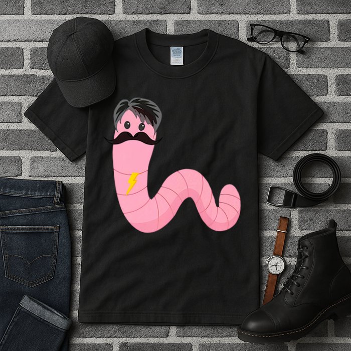 Worm With A Mustache James Tom Ariana Reality Tall T-Shirt