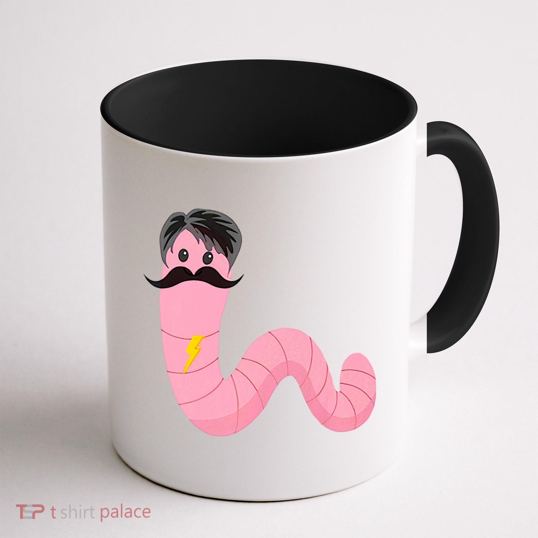 Worm With A Mustache James Tom Ariana Reality Mug
