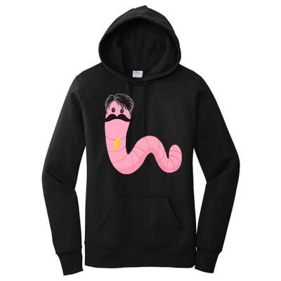 Worm With A Mustache James Tom Ariana Reality Women's Pullover Hoodie