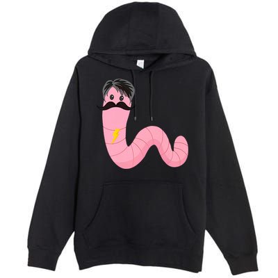 Worm With A Mustache James Tom Ariana Reality Premium Pullover Hoodie