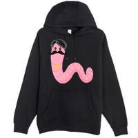 Worm With A Mustache James Tom Ariana Reality Premium Pullover Hoodie