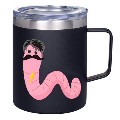 Worm With A Mustache James Tom Ariana Reality 12oz Stainless Steel Coffee Mug