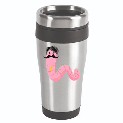 Worm With A Mustache James Tom Ariana Reality 16oz Travel Tumbler