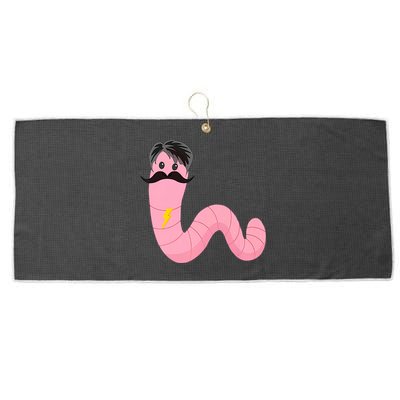 Worm With A Mustache James Tom Ariana Reality Large Microfiber Waffle Golf Towel