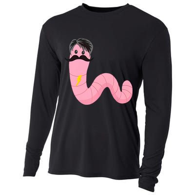 Worm With A Mustache James Tom Ariana Reality Cooling Performance Long Sleeve Crew