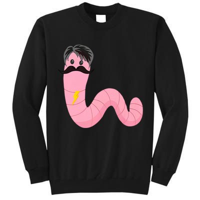 Worm With A Mustache James Tom Ariana Reality Tall Sweatshirt