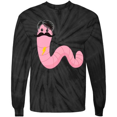 Worm With A Mustache James Tom Ariana Reality Tie-Dye Long Sleeve Shirt