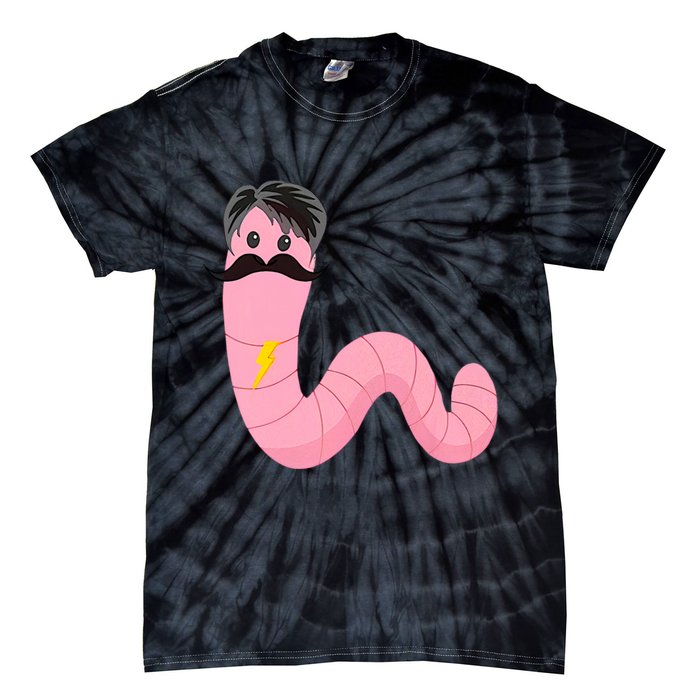 Worm With A Mustache James Tom Ariana Reality Tie-Dye T-Shirt