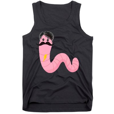 Worm With A Mustache James Tom Ariana Reality Tank Top