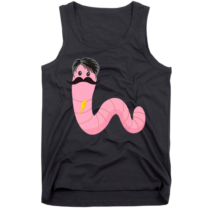 Worm With A Mustache James Tom Ariana Reality Tank Top