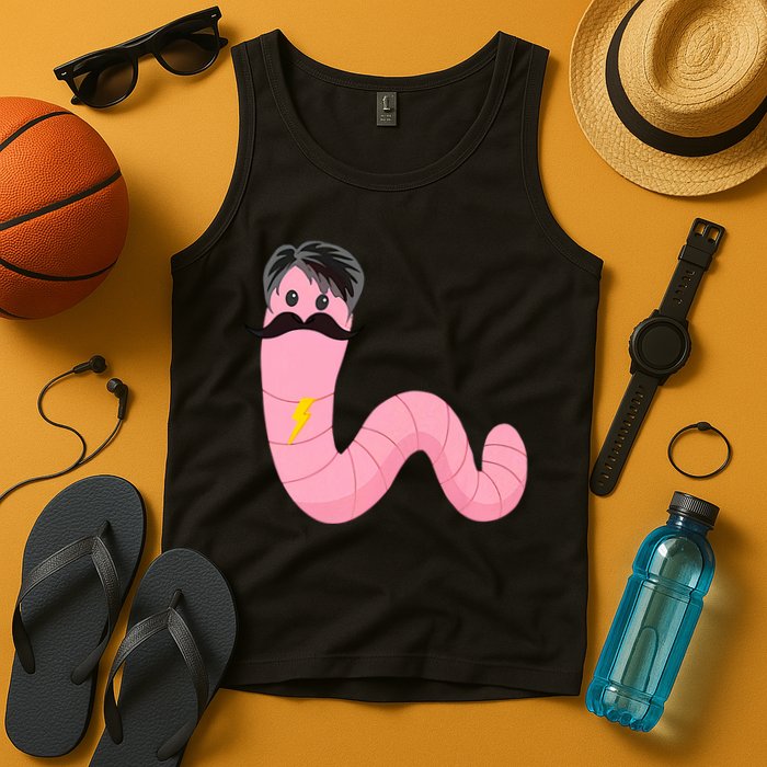 Worm With A Mustache James Tom Ariana Reality Tank Top