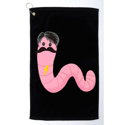 Worm With A Mustache James Tom Ariana Reality Golf Towel