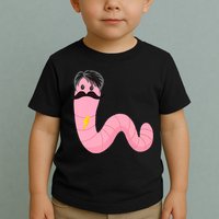 Worm With A Mustache James Tom Ariana Reality Toddler T-Shirt