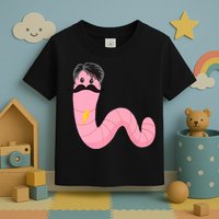 Worm With A Mustache James Tom Ariana Reality Toddler T-Shirt