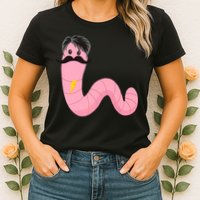 Worm With A Mustache James Tom Ariana Reality Womens T-Shirt